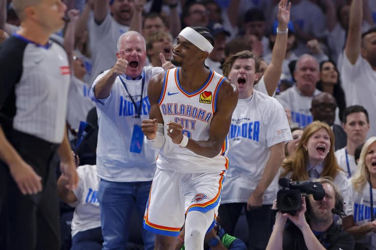 גילג'ס-אלכסנדר בטירוף. פתיחת המשחק הייתה שייכת לו (צילום: Alonzo Adams-Imagn Images) גילג'ס-אלכסנדר