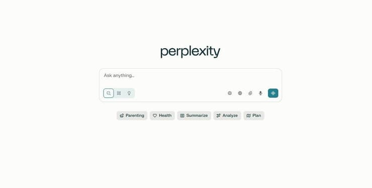 הצ'אטבוט של Perplexity (צילום מסך) הצ'אטבוט של Perplexity