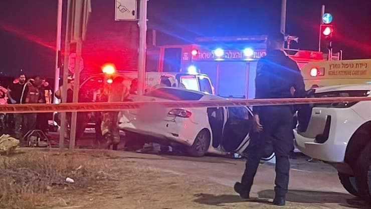 תיעוד מזירת התאונה