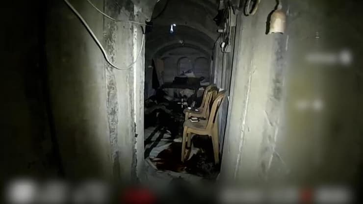 התשתית התת-קרקעית שאותרה בבית החולים האירופאי ברצועת עזה, חאן יונס 