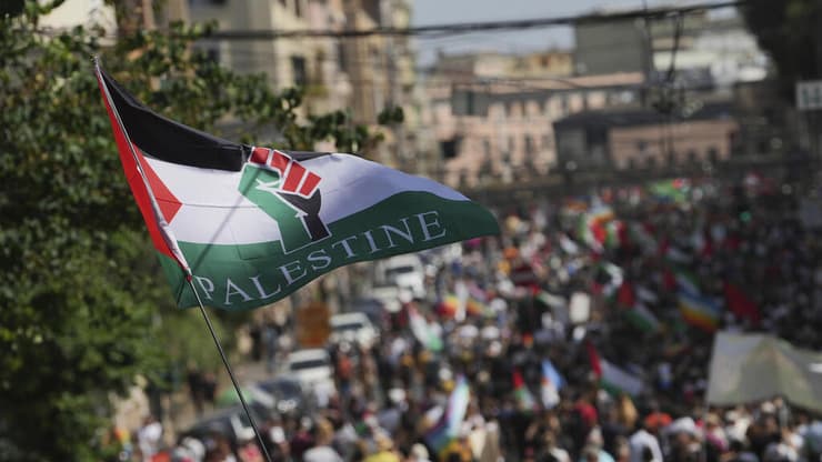 הפגנה פרו-פלסטינית ברומא