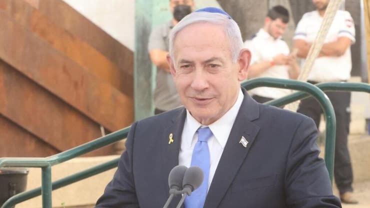ראש הממשלה בנימין נתניהו בטקס התייחדות עם זכר חללי אלטלנה