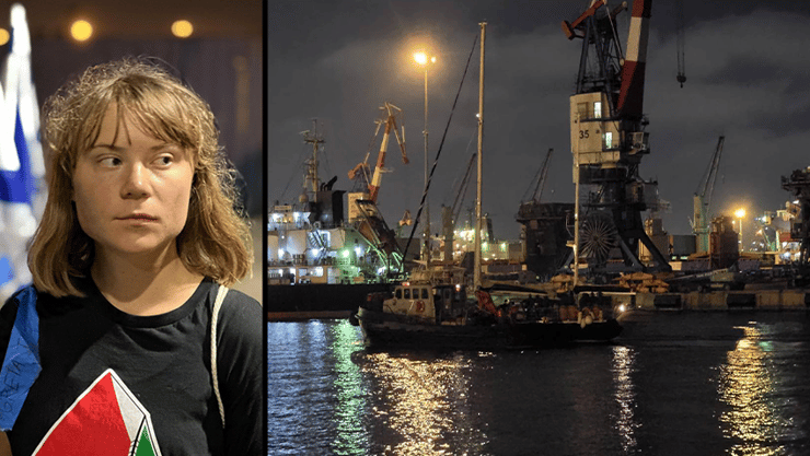  גרטה טונברג בנמל אשדוד