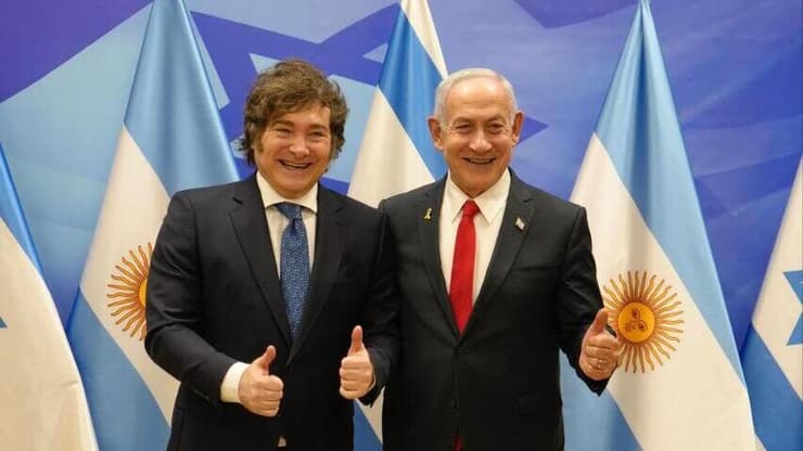 פגישתם של חאבייר מיליי ובנימין נתניהו