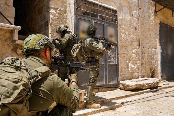 פעילות כוחות הביטחון בשכם (צילום: דובר צה"ל) פעילות כוחות הביטחון בשכם