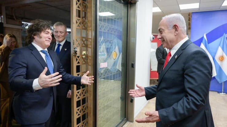 פגישתם של נשיא ארגנטינה חאבייר מיליי וראש הממשלה בנימין נתניהו