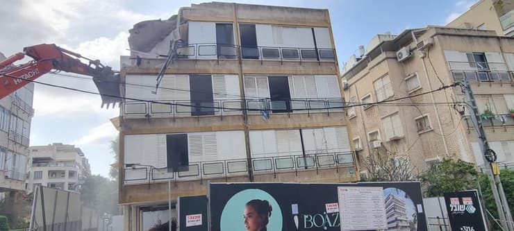 הריסה בפרויקט התחדשות עירונית ברמת גן של חברת שובל
