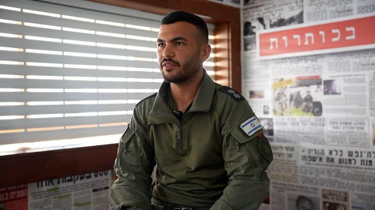 "המחבל יורה צרור שמגרד לי את הלחי". מפקח כהן (צילום: דוברות המשטרה) מפקח עדן כהן קצין במג׳׳ב