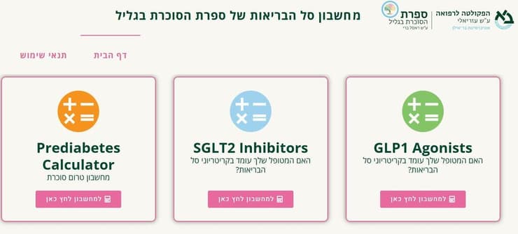 מחשבון סל הבריאות - כך נראה אתר האינטרנט (צילום: צילום מסך מאתר האינטרנט) מחשבון סל הבריאות