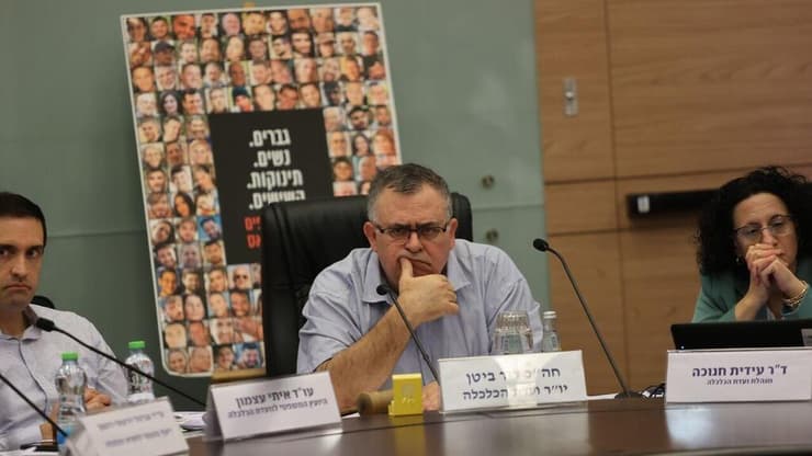 בכירים בליכוד: ביטן הוביל את המרד במפלגה (צילום: אלכס קולומויסקי) משפחות חטופים בדיון בוועדת הכלכלה