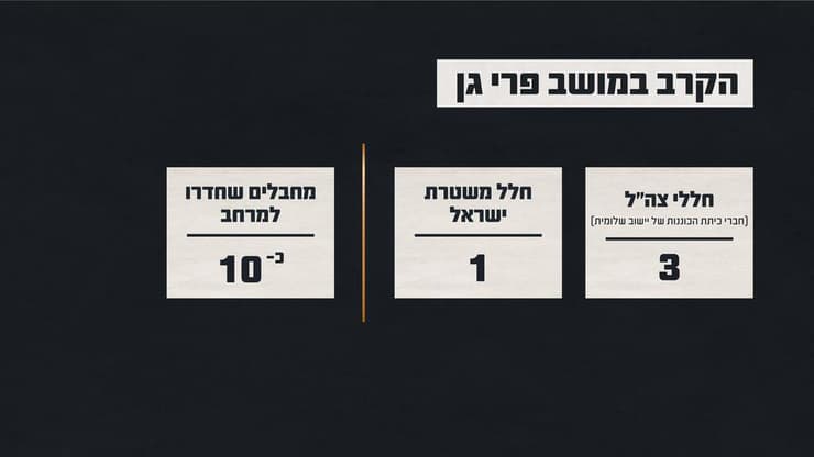 צילום: דובר צה"ל נתוני הקרב במושב פרי גן