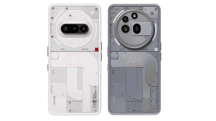 מימין: Nothing a3 Pro, ולידו Nothing 3a