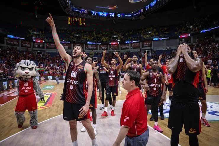 שחקני הפועל ירושלים חוגגים