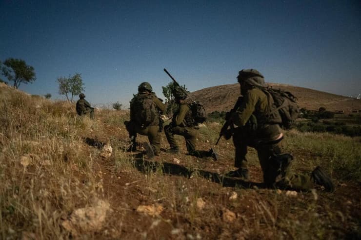 צילום: דובר צה"ל פעילות לילית של חטיבת ׳אלכסנדרוני׳ (3) בבית ג׳ן שבסוריה