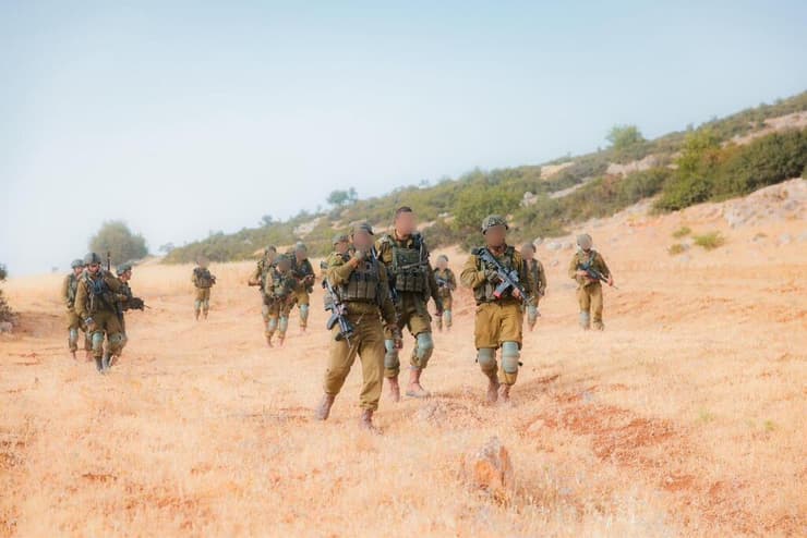 לוחמים בחטיבה במהלך אימון