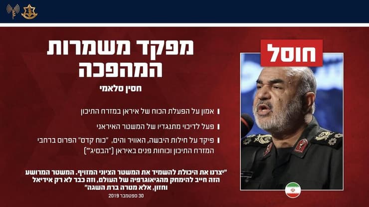 חוסיין סלאמי מפקד משמרות המהפכה