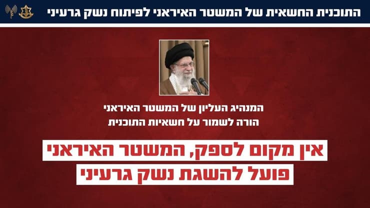 גרפיקות בנושא התוכנית החשאית של המשטר האיראני לפיתוח נשק גרעיני