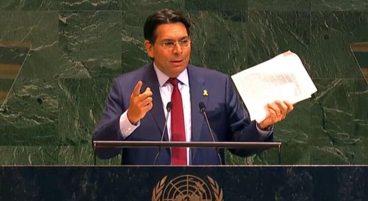 השגריר דנון. "ההצעה - הפקרת החטופים ופרס לטרור" שגריר ישראל באו"ם דני דנון