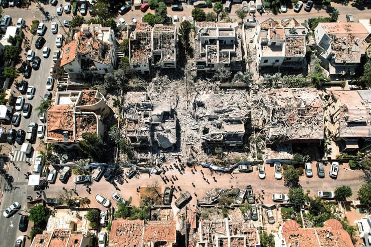 נזקי הפגיעה הישירה בראשון לציון