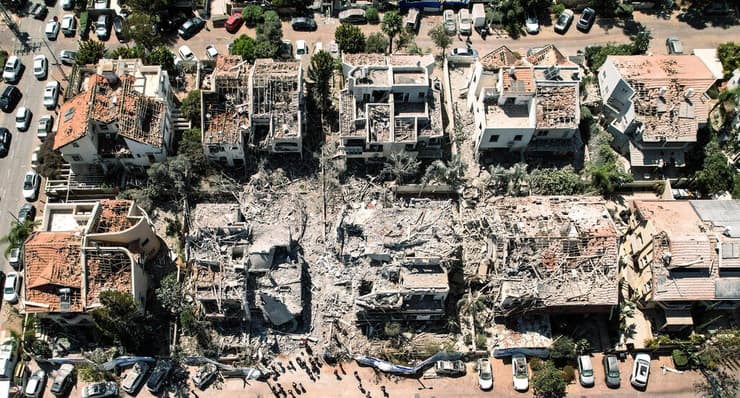 נזקי הפגיעה הישירה בראשון לציון