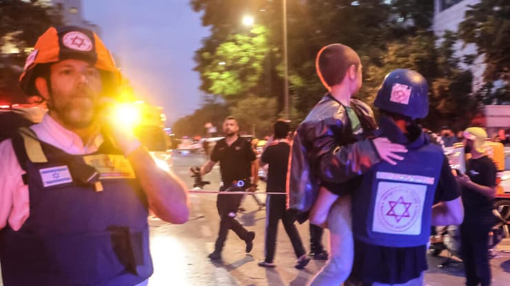 זירת הפגיעה בפתח תקווה