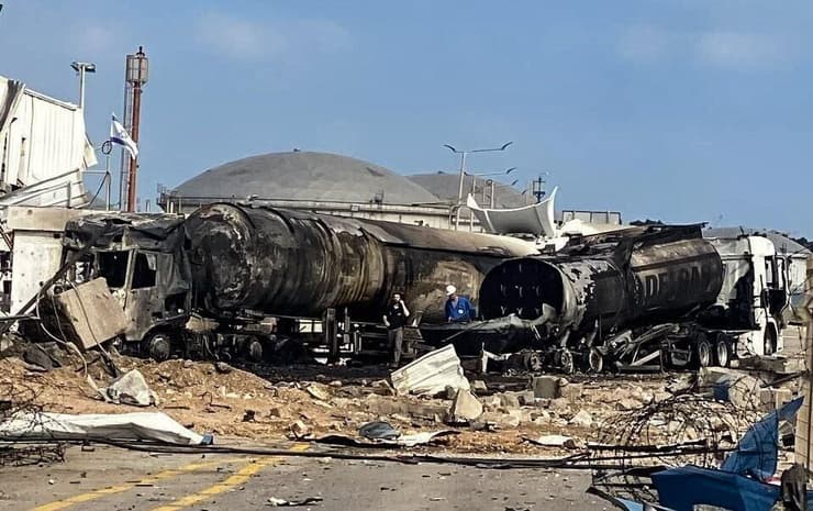 הנזק במפעל בז"ן