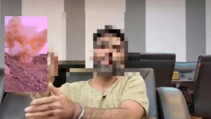 התיעוד ב"תסנים", בו נראה לכאורה סוכן מוסד בסוכנות הידעות תסנים האיראנית פרסמו סרטון לטענתם ממעצר סוכן מוסד מקומי בכאראג'