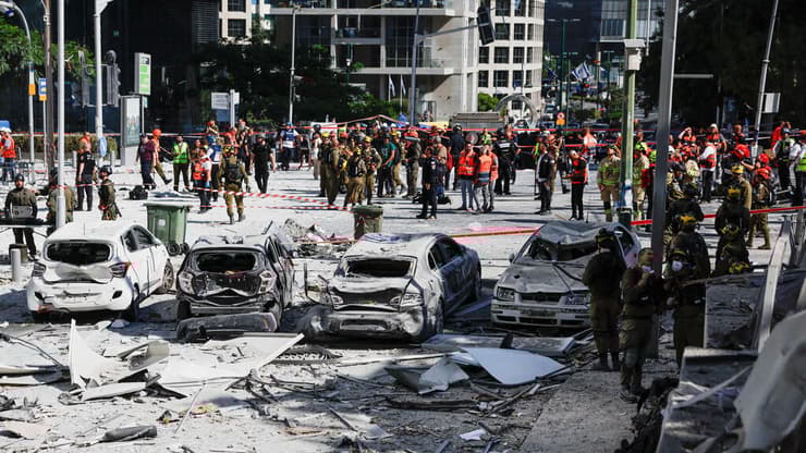 זירת הנפילה ברמת גן