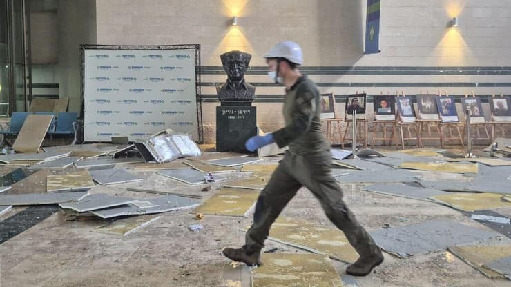 זירת הפגיעה בסורוקה