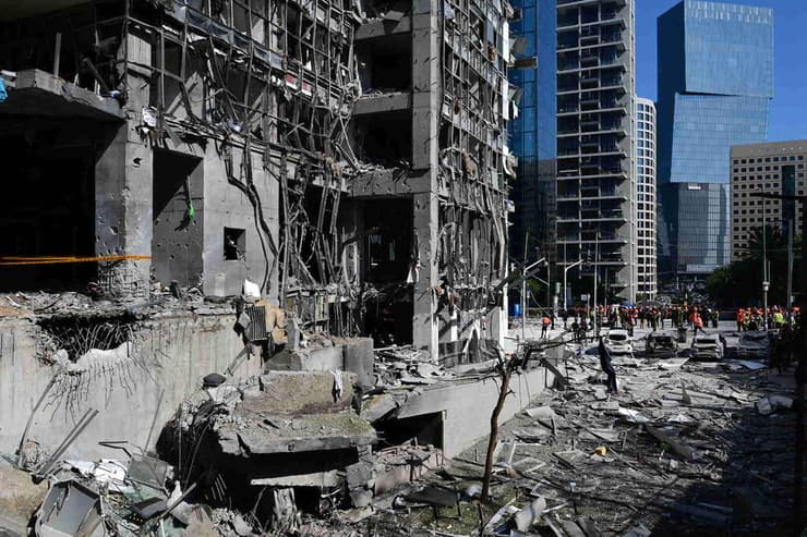 זירת הפגיעה ברמת גן