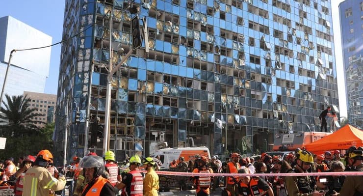 זירת הפגיעה ברמת גן