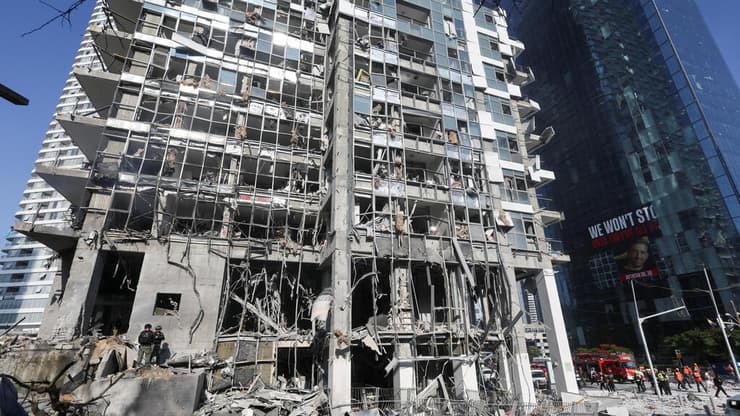 זירת הנפילה ברמת גן