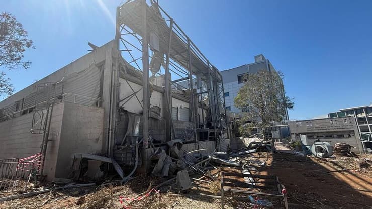 צילום: מאיר תורג'מן מכון ויצמן לאחר שנפגע מהמטח האיראני