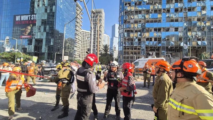 זירת הפגיעה ברמת גן