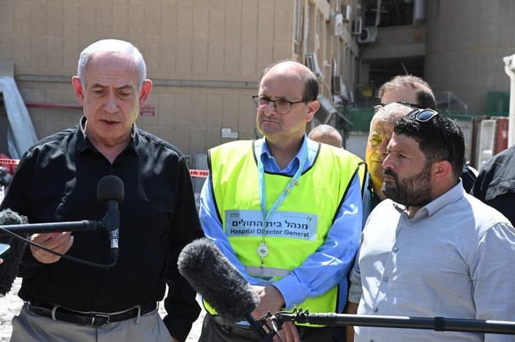הצהרת ראש הממשלה בזירת הפגיעה בבית החולים סורוקה