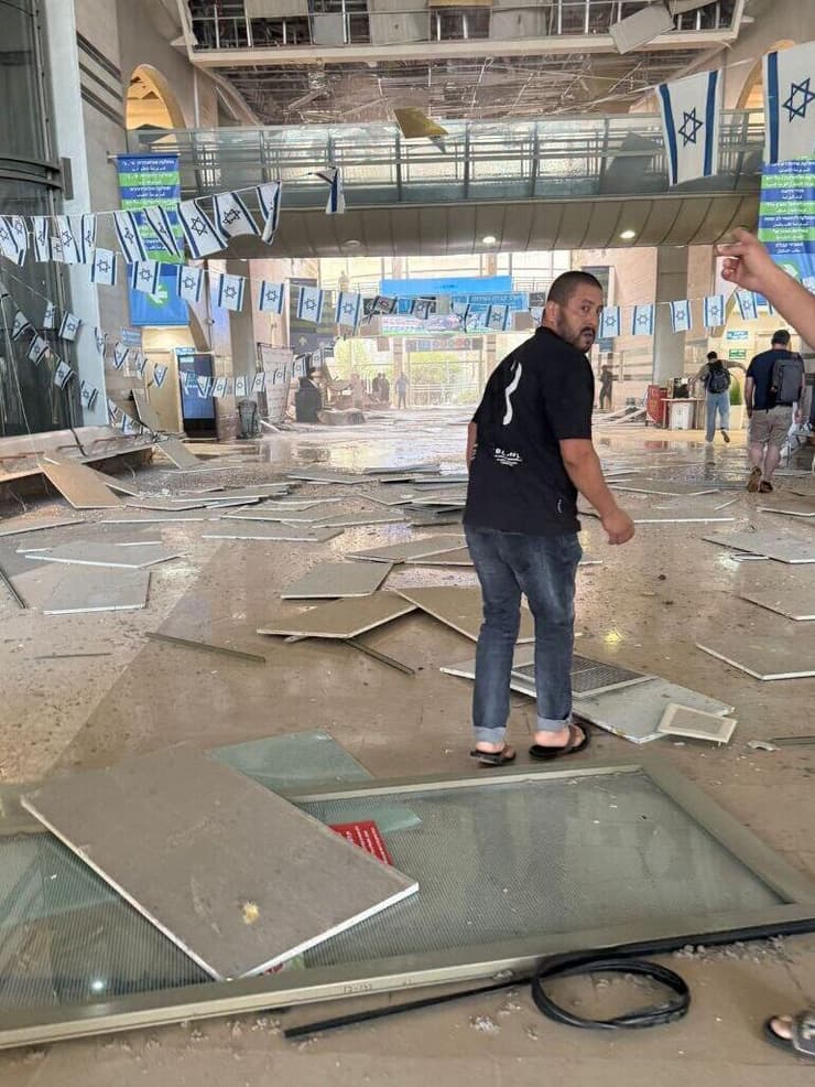 נפילה בסורוקה  בעקבות שיגור מאיראן