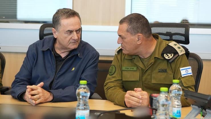 שר הביטחון ישראל כ"ץ והרמטכ"ל אייל זמיר בהערכת מצב