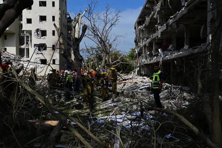 זירת הפגיעה בתל אביב