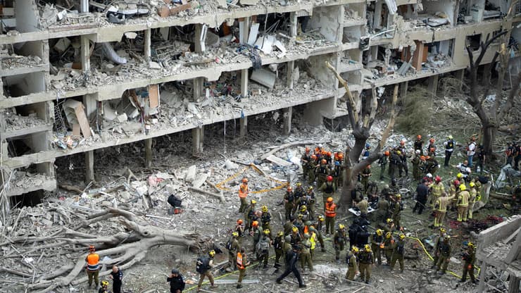 זירת הפגיעה בתל אביב