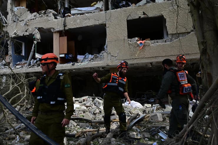 זירת הפגיעה בתל אביב