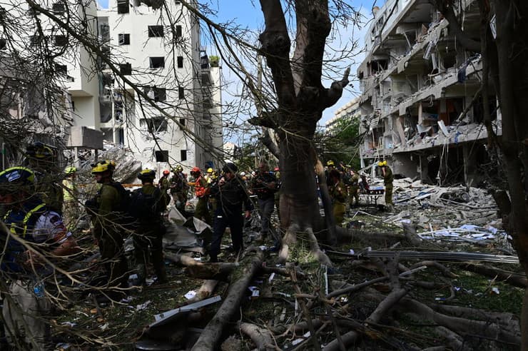 זירת הפגיעה בתל אביב