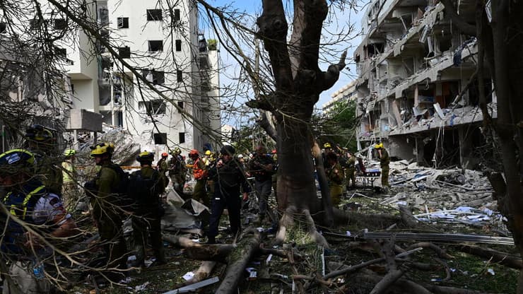 זירת הפגיעה בתל אביב