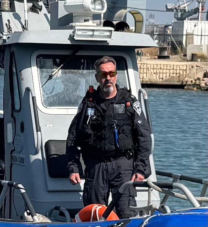 רב-פקד רן ורד, מפקד זירת צפון הים התיכון במערך הימי של משטרת ישראל