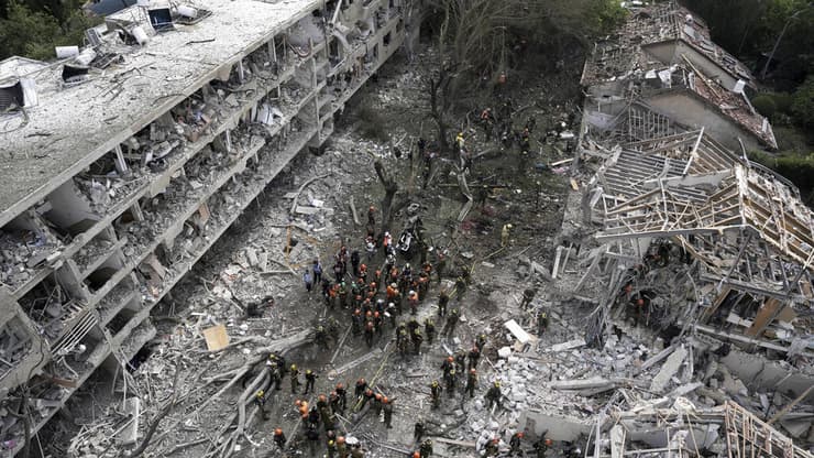 זירת הפגיעה בתל אביב