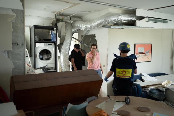 זירת הפגיעה בתל אביב