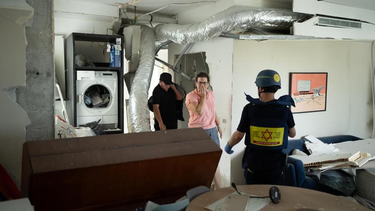 זירת הפגיעה בתל אביב