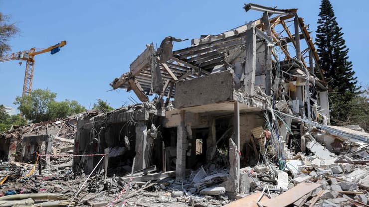 זירת הפגיעה בתל אביב