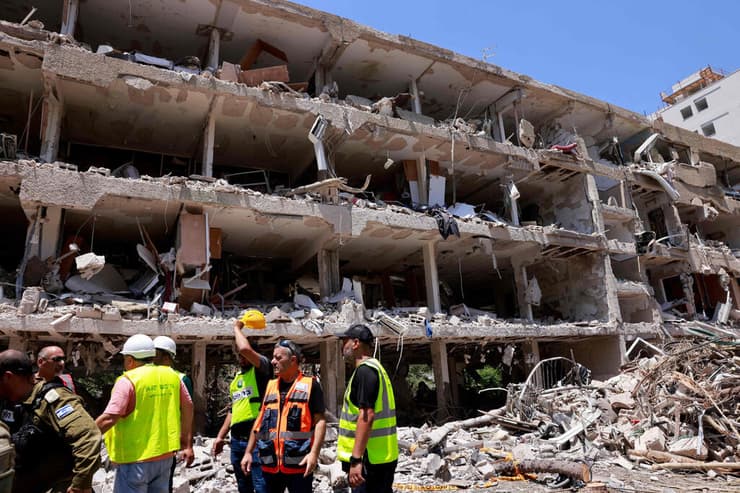 זירת הפגיעה בתל אביב