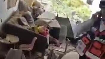 זירת הפגיעה בתל אביב