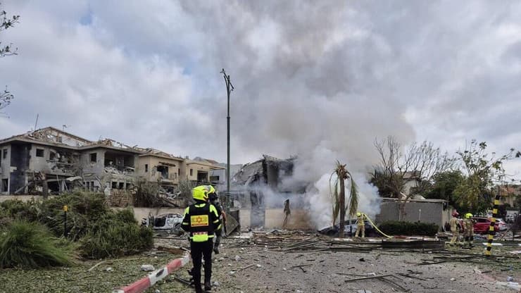 זירת הפגיעה בנס ציונה